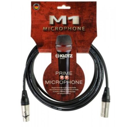 mikrofonkábel, 7,5 m – Klotz XLR3M - XLR3F csatlakozók, + MY206 fekete kábel - Kábel, csatl./Ká