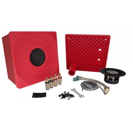 Markaudio Tozzi One Kit Red  DIY Kit Components and Cabinet