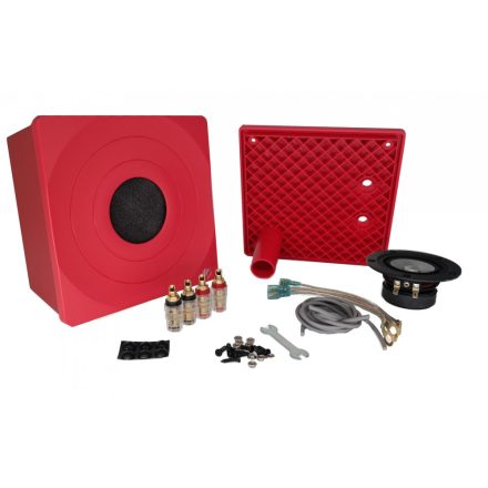 Markaudio Tozzi One Kit Red  DIY Kit Components and Cabinet