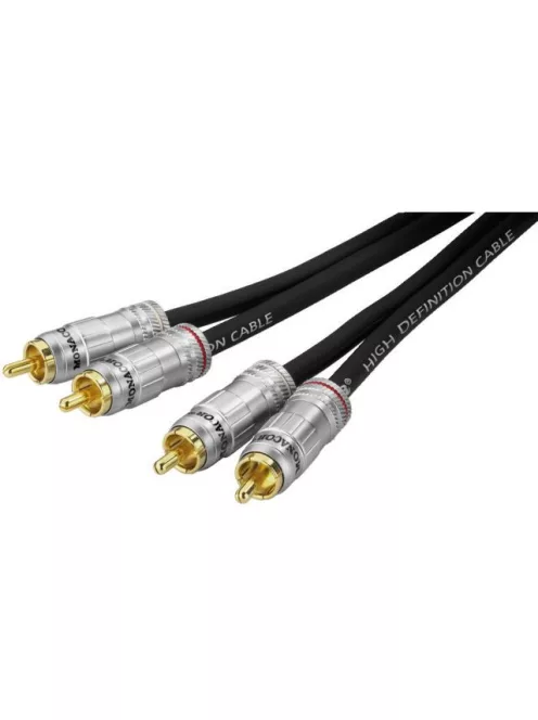 Monacor ACP-300/50, professzionális Audió Összekötő Kábelek, 50Ω-os