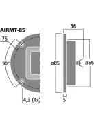 Monacor AIRMT-85, szalagsugárzók