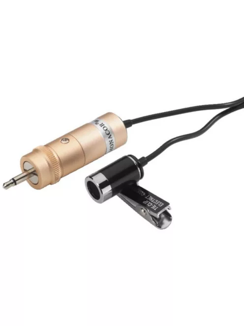 Monacor ECM-3003, elektrét csíptetős mikrofon, gömb