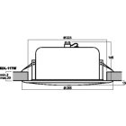 EDL-11TW 100V-os, süllyeszthető kivitelű - Hangfal/Installációs/Mennyezeti hangszóró