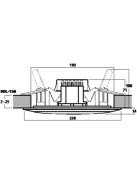 Monacor EDL-156, PA mennyezeti hangszóró
