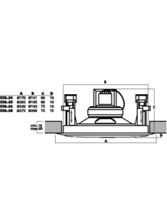 Monacor EDL-28, PA mennyezeti hangszóró