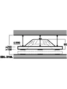 Monacor EDL-310L, szuper széles sugárzási szögű PA mennyezeti hangsugárzó