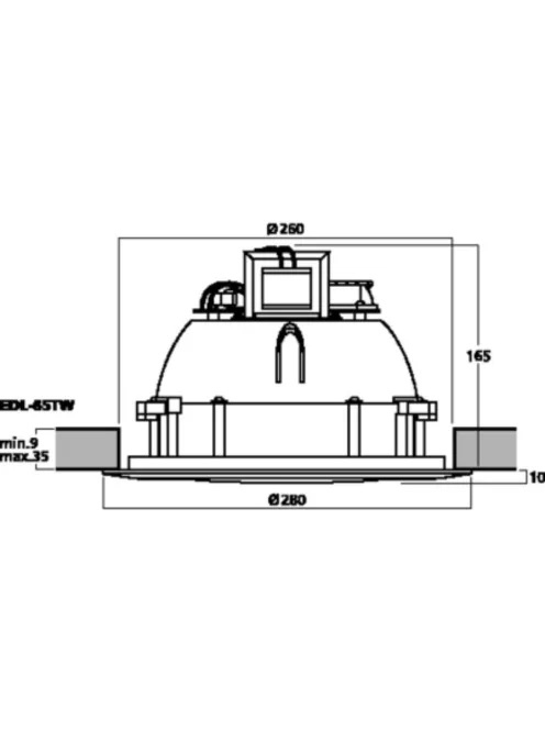 Monacor EDL-65TW, Állítható sugárzási irányú