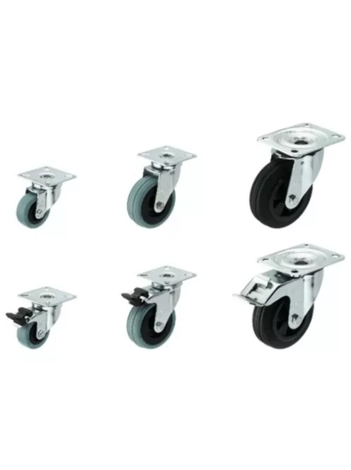 Monacor GCB-75B, kerekek, önbeálló/fix