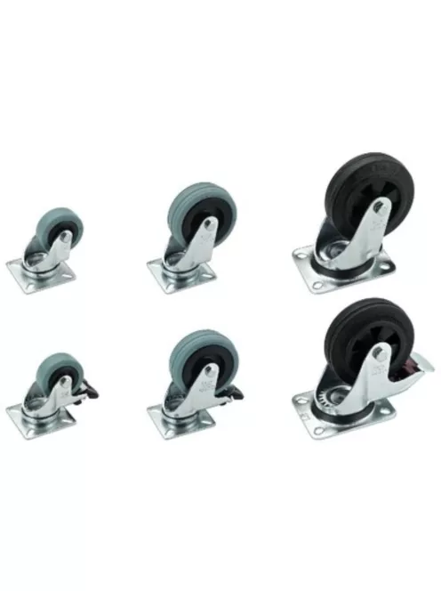 Monacor GCB-75, kerekek, önbeálló/fix