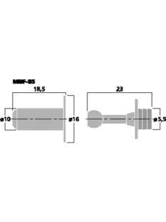   Monacor MBF-85, csapos rögzítő szett hangsugárzók előtétkereteihez