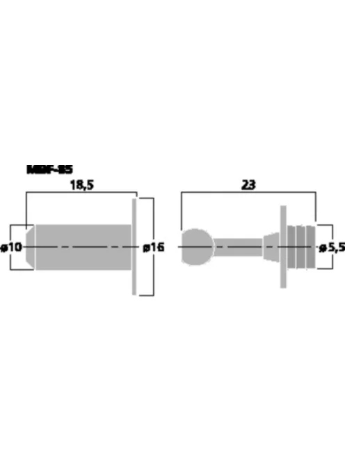 Monacor MBF-85, csapos rögzítő szett hangsugárzók előtétkereteihez