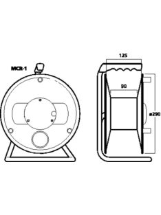 MCR-1, Üres kábeldob - Kábel, csatl./Kábeldob