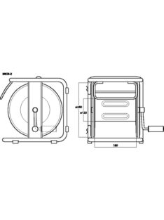 MCR-2, professzionális, üres kábeldob - Kábel, csatl./Kábeldob