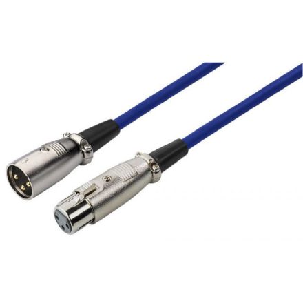 MEC-100/BL, XLR Kábelek - Kábel, csatl./Kábel/XLR-XLR (mikrofon) kábel