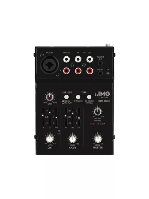 IMG Stageline MMX-11USB, 2-csatornás audió mini keverő