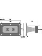 Monacor MPT-177, piezo magassugárzó