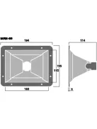 Monacor MRH-80, PA magassugárzó tölcsér