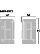 Monacor MZF-8512, műanyag sarokvédő hangdobozokhoz