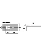 Monacor MZF-8624, hangszórórács-leszorító elem