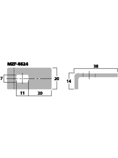 Monacor MZF-8624, hangszórórács-leszorító elem