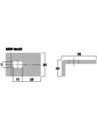 Monacor MZF-8625, hangszórórács-leszorító elemek