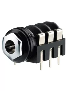 Monacor MZT-223, beépíthető 6,3mm sztereó jack aljzat