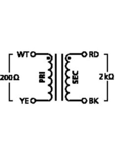 Neutrik NTE-1, audió transzformátor 1:1 mikrofon jelekhez