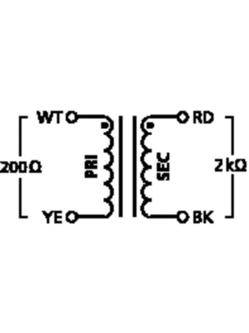 Neutrik NTE-1, audió transzformátor 1:1 mikrofon jelekhez