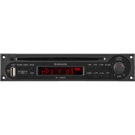 PA-1140RCD, RDS rádió/CD-lejátszó modul USB interfésszel - Rögzítés, lejátszás/Lejátszó és tune
