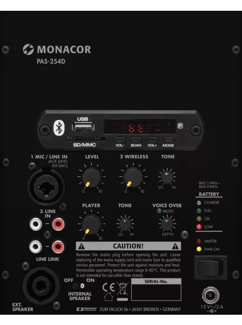 Monacor Aktív hangrendszer