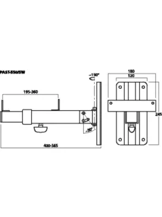   IMG Stageline PAST-550/SW, fali tartó hagyományos, fából készült hangsugárzókhoz