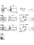 Monacor PG-105JS, beépíthető monó 3,5mm jack aljzat