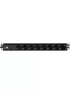   Monacor RCS-85/SW, konnektorok, aljzatok, 19"-os hálózati csatlakozósorok