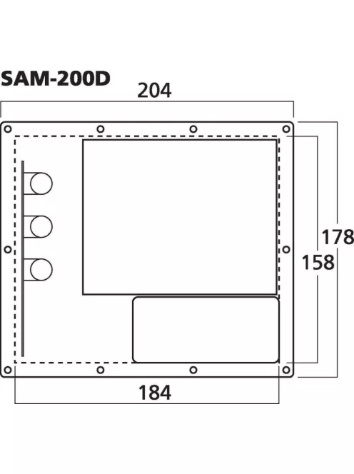 IMG Stageline SAM-200D, szubbasszus erősítő modul