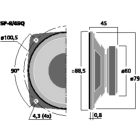 Monacor SP-8/4SQ, univerzális hangszóró, 20Wmax, 4Ω