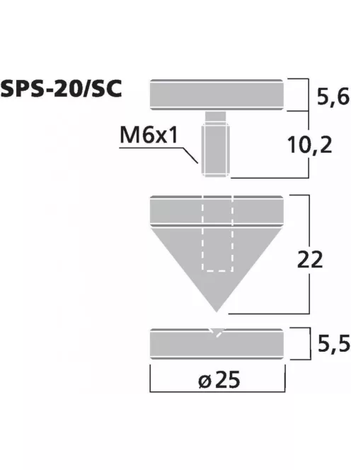 Monacor SPS-20/SC, hangdoboz tüske szett