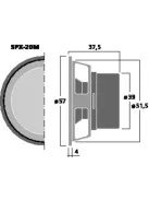 SPX-20M, Hi-Fi, szélessávú - Hangfal/Hangfalépítés/Hangszóró/Szélessávú