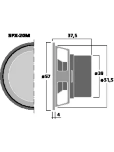 SPX-20M, Hi-Fi, szélessávú - Hangfal/Hangfalépítés/Hangszóró/Szélessávú