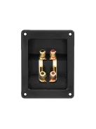 Monacor ST-400GM, bi-wiring csatlakozó (dupla kábelezéshez)