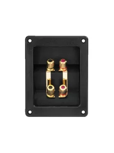   Monacor ST-400GM, bi-wiring csatlakozó (dupla kábelezéshez)