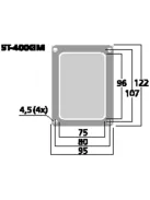 Monacor ST-400GM, bi-wiring csatlakozó (dupla kábelezéshez)