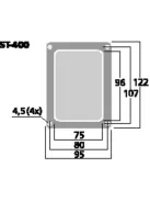 Monacor ST-400, bi-wiring csatlakozó (dupla kábelezéshez)