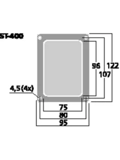 Monacor ST-400, bi-wiring csatlakozó (dupla kábelezéshez)
