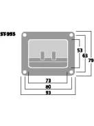 Monacor ST-950, rugós szorítócsatlakozó