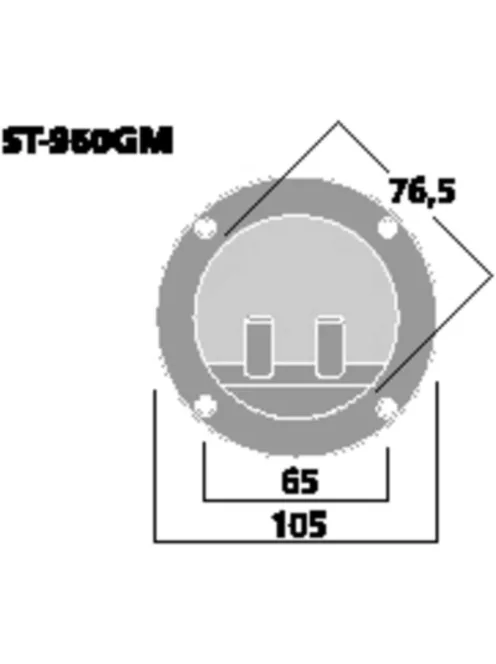 Monacor ST-960GM, hangsugárzó-csatlakozó