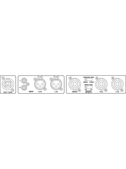 IMG Stageline STA-1000D, d-osztályú sztereó PA erősítő