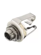 Monacor T-213J, sztereó 6,3mm Beépíthető Jack Aljzat