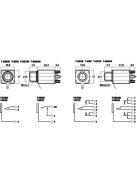 Monacor T-637SI, Sztereó 6,3mm Beépíthető Jack Aljzatok