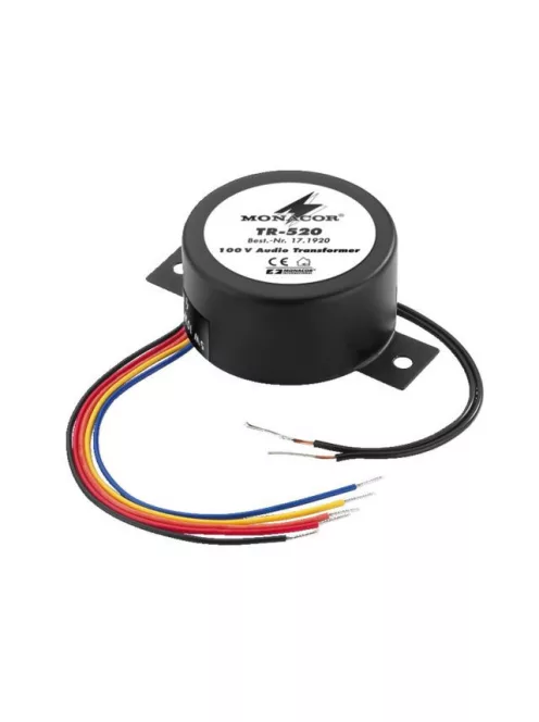Monacor TR-520, 100V-os toroid audió transzformátor, 20W