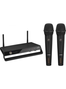   IMG Stageline TXS-2402SET, digitális két csatornás vezetéknélküli mikrofonrendszer, 2,4GHz